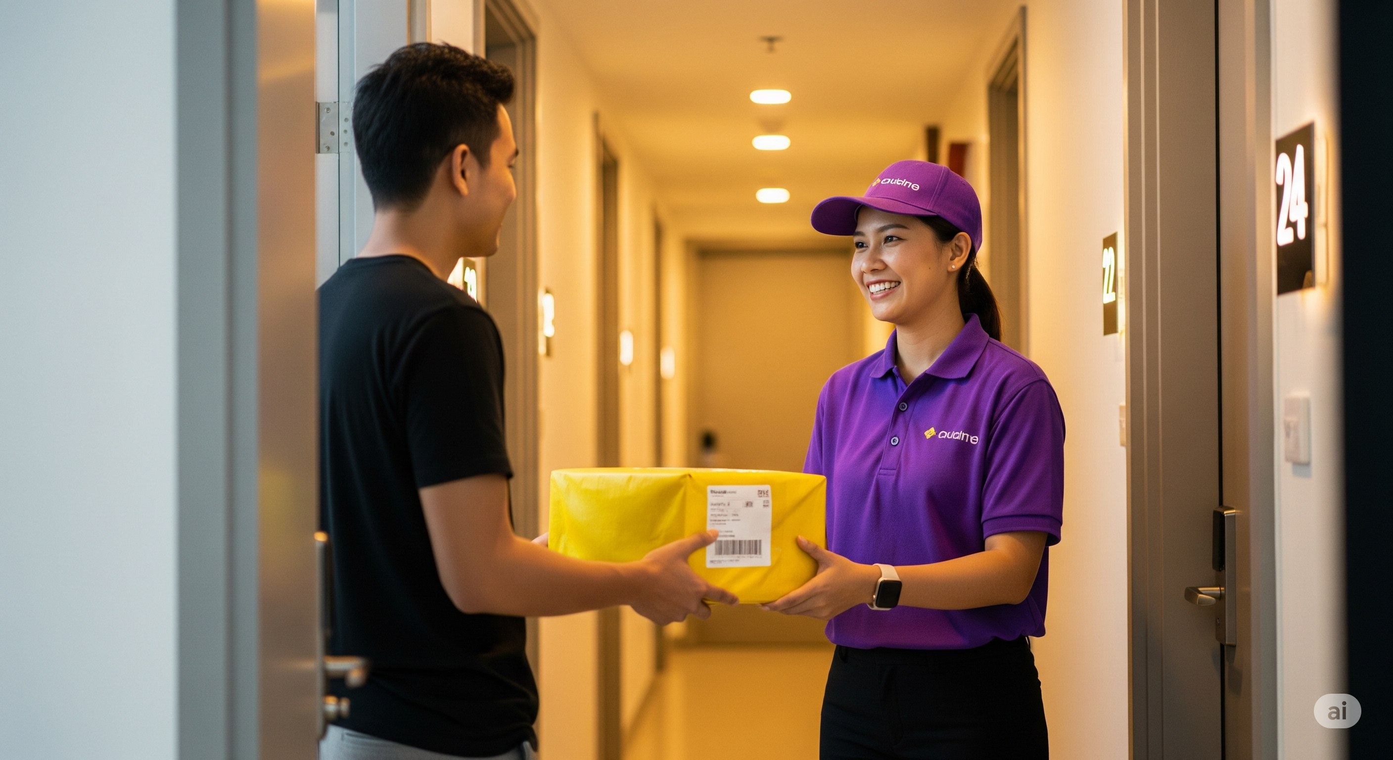 Serviço de entrega no condomínio